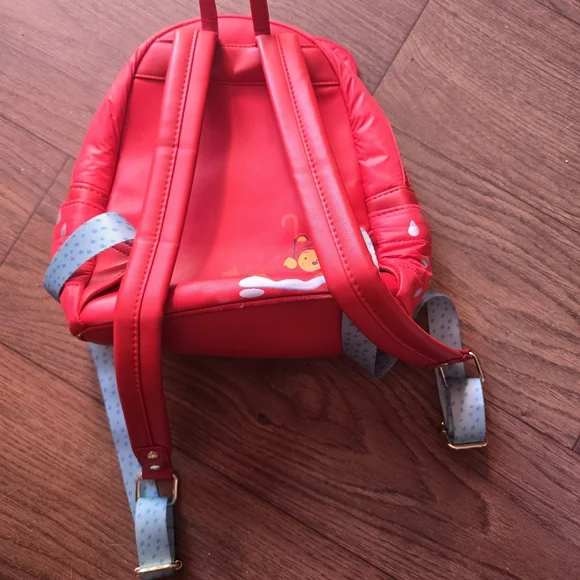 Disney Red Winnie the Pooh Kids Backpack - Picture 6 of 6